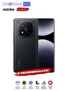 Redmi Note 14 Pro Plus 5G - 12GB RAM - 512GB Storage - PTA Approved - 12 Months Warranty - Black - The Original Bro Mobiles - TOB33